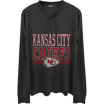 Junk Food - Mens Chiefs Long Sleeve Henley