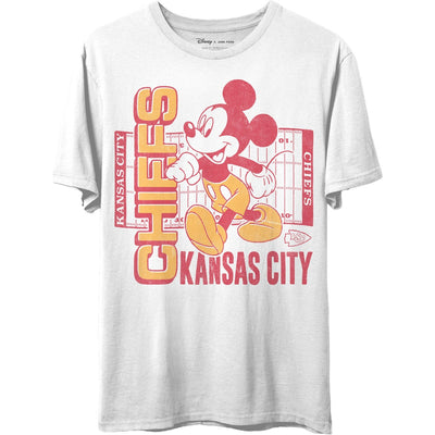 Junk Food - Unisex Chiefs Mickey Field T-Shirt