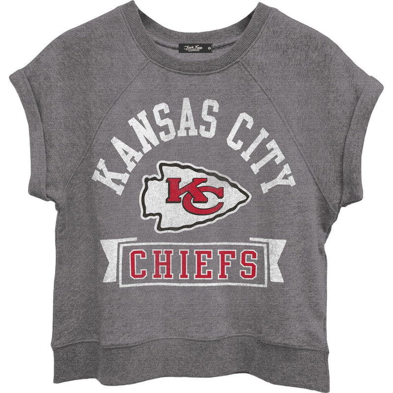 Junk Food - Womens Chiefs Raglan Fleece Tank Sweater