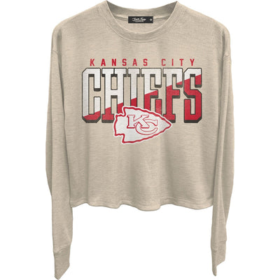 Junk Food - Womens Chiefs Slant Crop Thermal