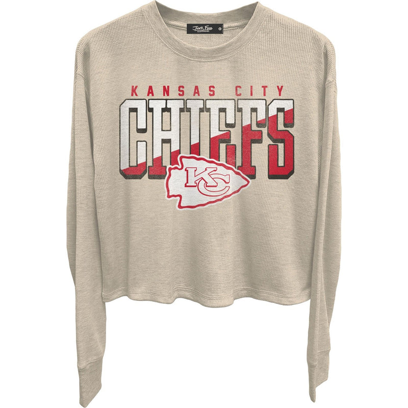 Junk Food - Womens Chiefs Slant Crop Thermal
