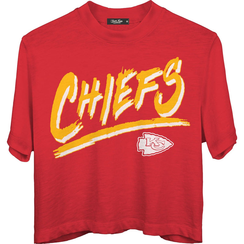 Junk Food - Womens Chiefs Thrill Mn Crop T-Shirt