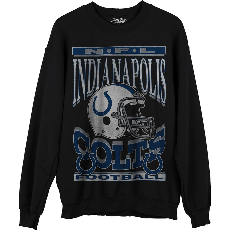 Junk Food - Unisex Colts Helmet Crew Neck Fleece Sweatshirt