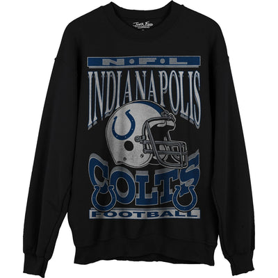 Junk Food - Unisex Colts Helmet Crew Neck Fleece Sweatshirt