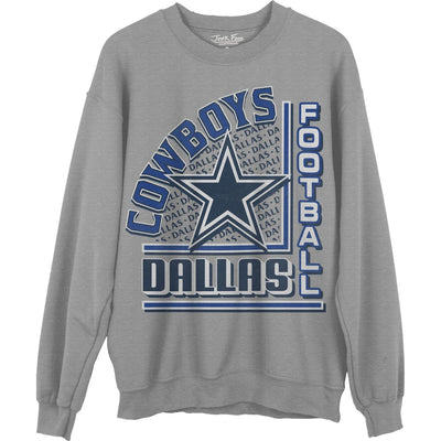 Junk Food - Unisex Cowboys Backfield Crew Neck Fleece Sweatshirt