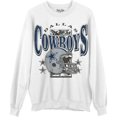 Junk Food - Unisex Cowboys Conversion Crew Neck Fleece Sweatshirt