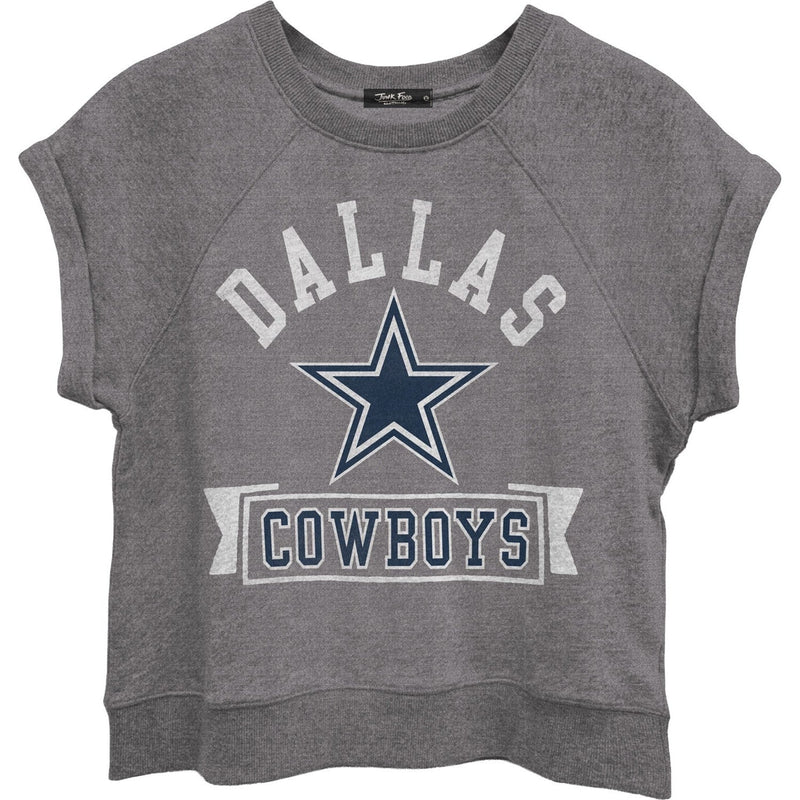 Junk Food - Womens Cowboys Raglan Fleece Tank Sweater