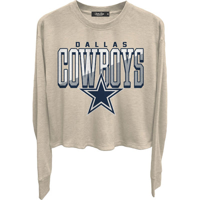 Junk Food - Womens Cowboys Slant Crop Thermal