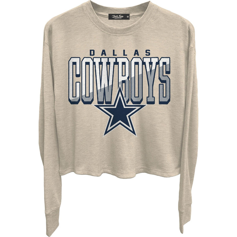 Junk Food - Womens Cowboys Slant Crop Thermal