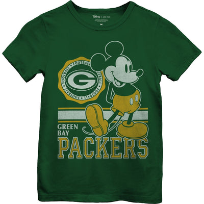 Junk Food - Girls Packers Mickey Crest T-Shirt