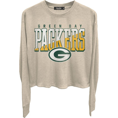 Junk Food - Womens Packers Slant Crop Thermal