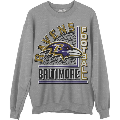 Junk Food - Unisex Ravens Backfield Crew Neck Fleece Sweatshirt