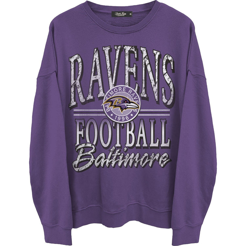 Junk Food - Mens Ravens Lateral Crew Neck Fleece Sweatshirt
