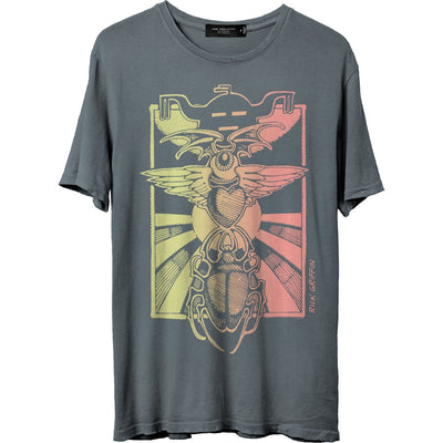 Junk Food - Unisex Rick Griffin Eye Heart Beetle T-Shirt