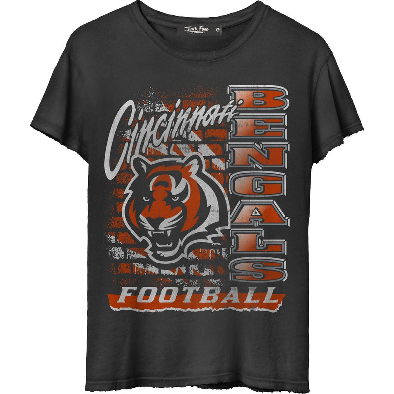 Junk Food - Womens Bengals Brick Vintage T-Shirt