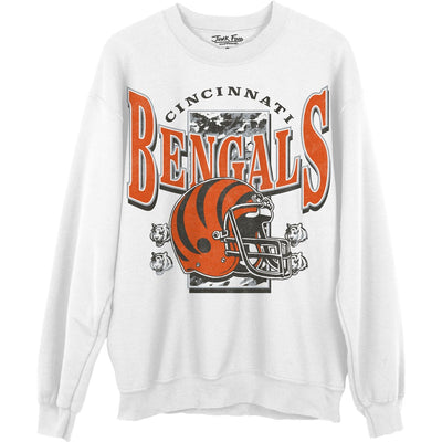Junk Food - Unisex Bengals Conversion Crew Neck Fleece Sweatshirt