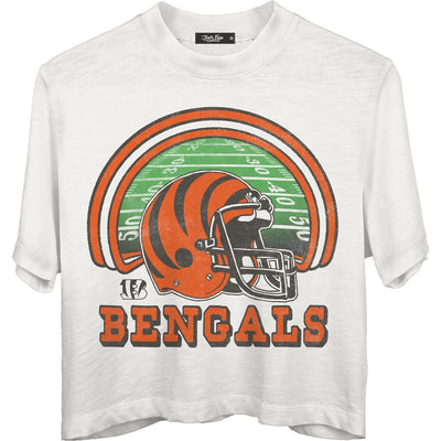 Junk Food - Womens Bengals Game Time Mn Crop T-Shirt