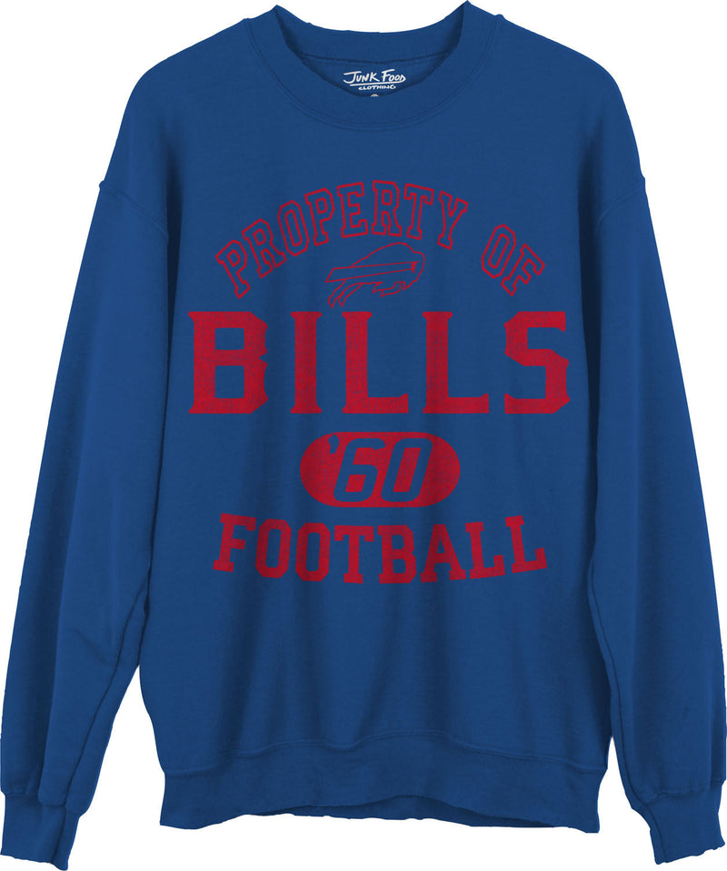 Junk Food - Unisex Bills Property Crew Neck Fleece Sweatshirt