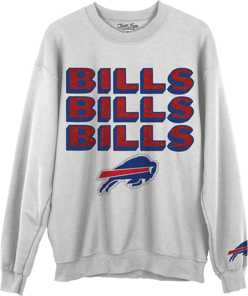 Junk Food - Unisex Bills Repeat Bling Crew Neck Fleece Sweatshirt
