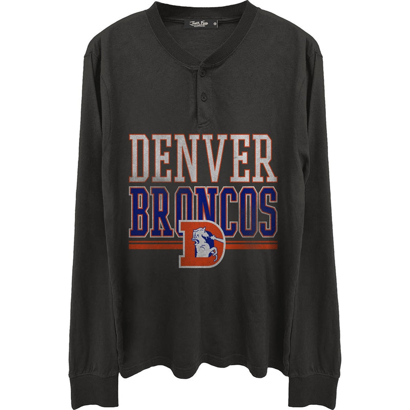 Junk Food - Mens Broncos Long Sleeve Henley