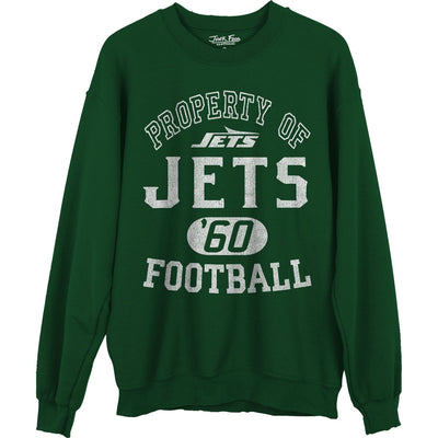 Junk Food - Unisex Jets Property Crew Neck Fleece Sweatshirt