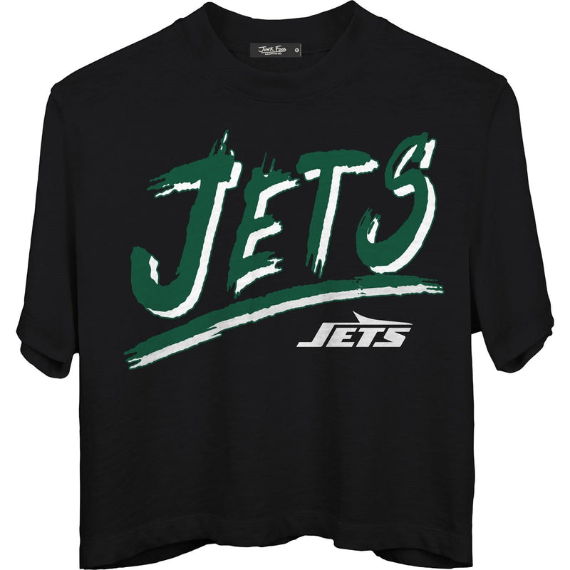 Junk Food - Womens Jets Thrill Mn Crop T-Shirt