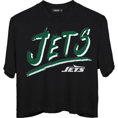 Junk Food - Womens Jets Thrill Mn Crop T-Shirt