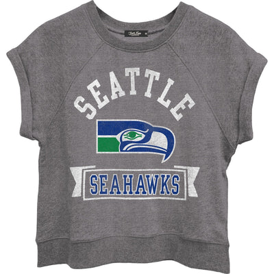 Junk Food - Womens Seahawks Raglan Fleece Tank Sweater