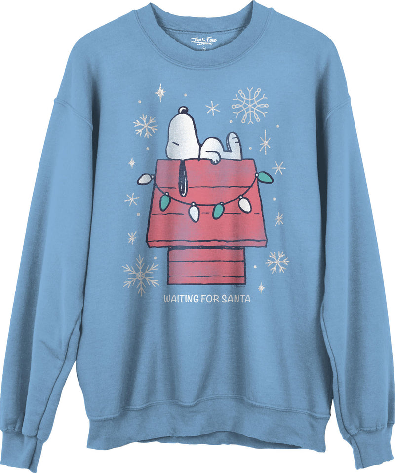 Junk Food - Unisex Snoopy Waiting For Santa Sweatshirt