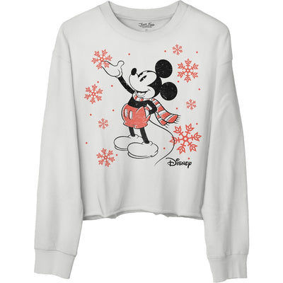 Junk Food - Womens Snowflake Mickey Sweatshirt
