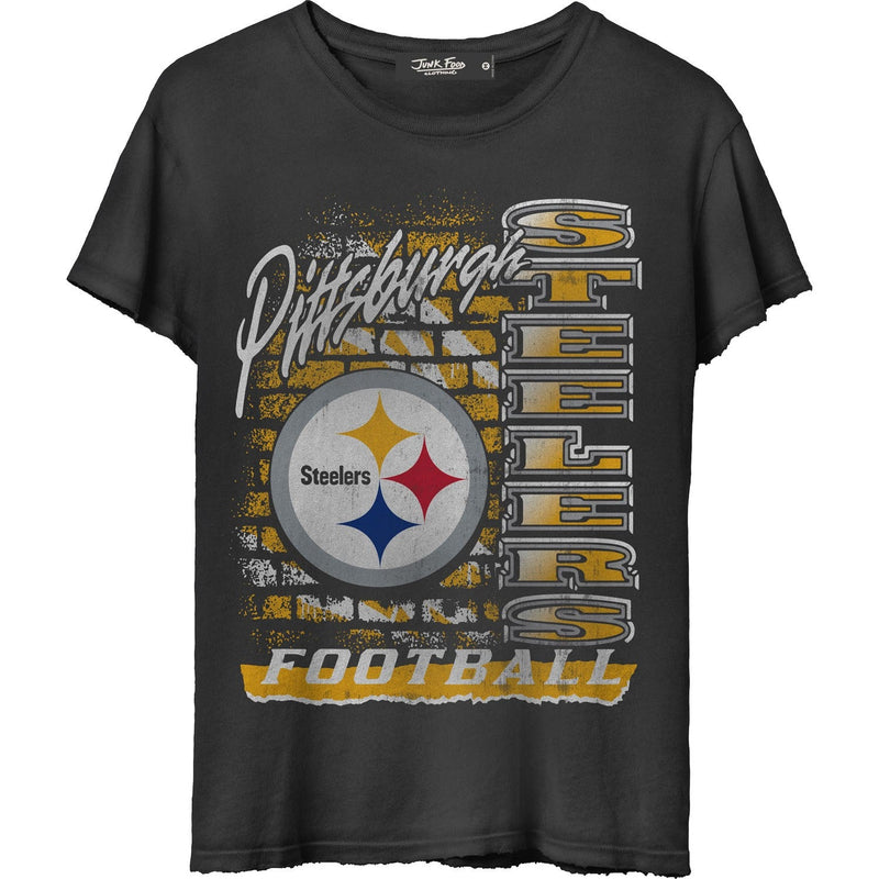 Junk Food - Womens Steelers Brick Vintage T-Shirt