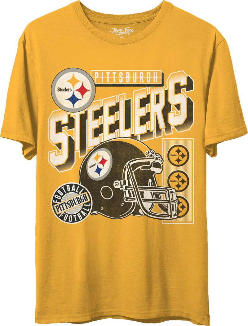Junk Food - Unisex Steelers Checkdown T-Shirt
