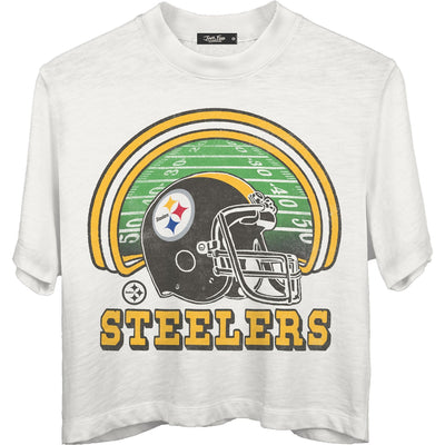 Junk Food - Womens Steelers Game Time Mn Crop T-Shirt