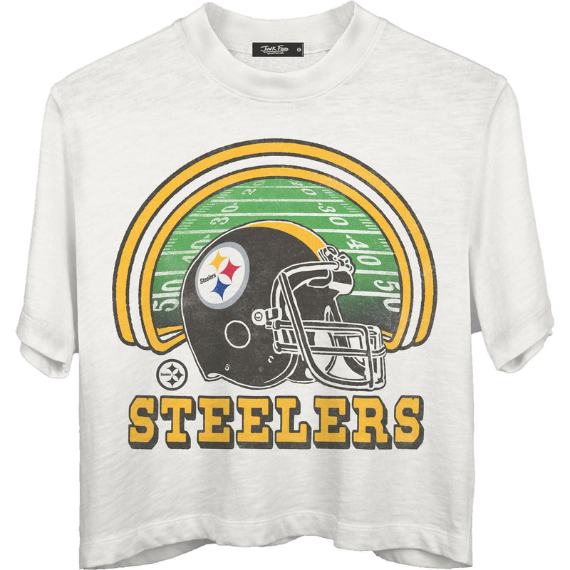 Junk Food - Womens Steelers Game Time Mn Crop T-Shirt