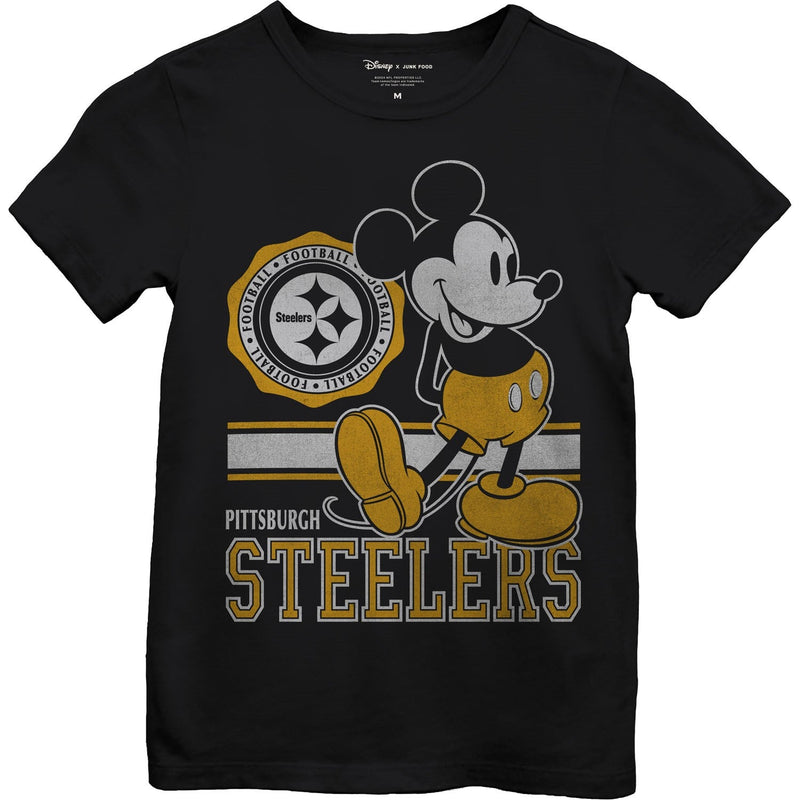 Junk Food - Girls Steelers Mickey Crest T-Shirt