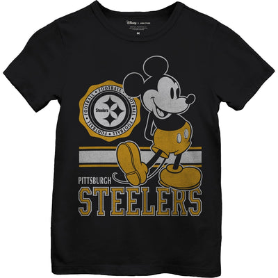 Junk Food - Girls Steelers Mickey Crest T-Shirt