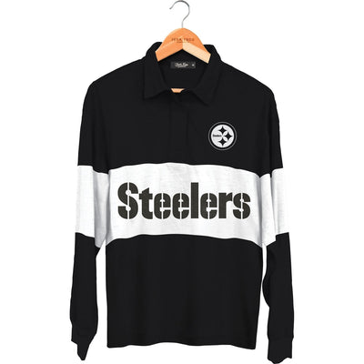 Junk Food - Womens Steelers Rugby Polo