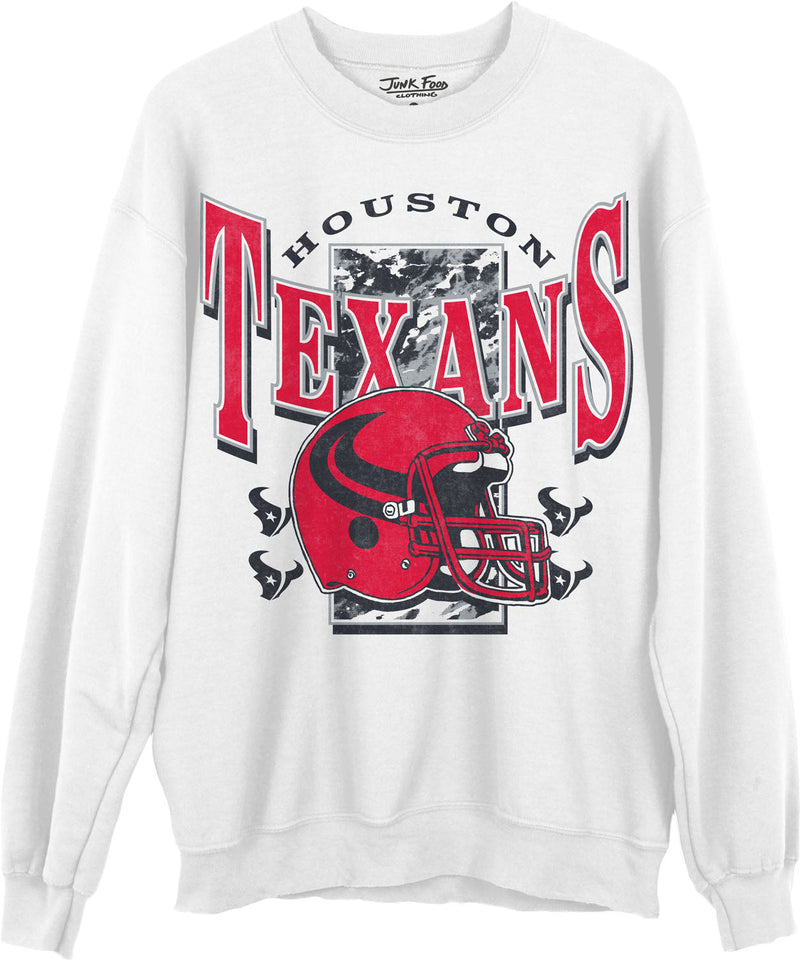 Junk Food - Unisex Texans Conversion Crew Neck Fleece Sweatshirt