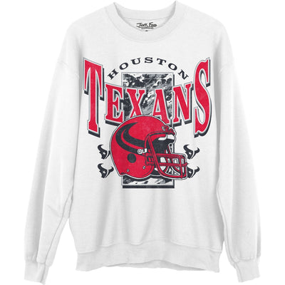 Junk Food - Unisex Texans Conversion Crew Neck Fleece Sweatshirt