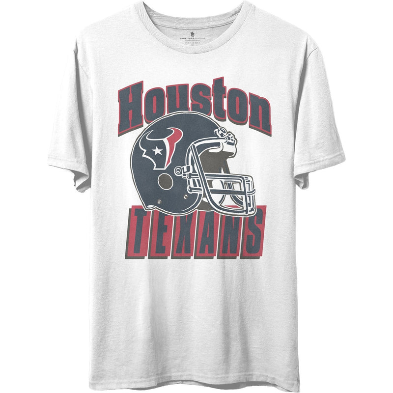 Junk Food - Unisex Texans Throwback Helmet T-Shirt
