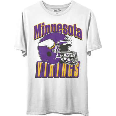 Junk Food - Unisex Vikings Throwback Helmet T-Shirt