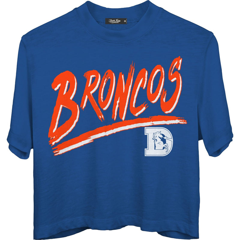 Junk Food - Womens Broncos Thrill Mn Crop T-Shirt