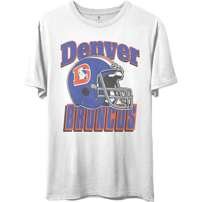 Junk Food - Unisex Broncos Throwback Helmet T-Shirt