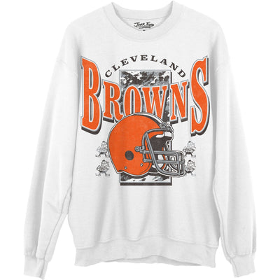 Junk Food - Unisex Browns Conversion Crew Neck Fleece Sweatshirt