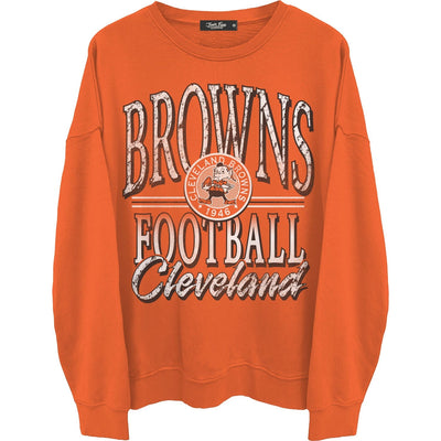 Junk Food - Mens Browns Lateral Crew Neck Fleece Sweatshirt