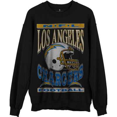 Junk Food - Unisex Chargers Helmet Crew Neck Fleece Sweatshirt