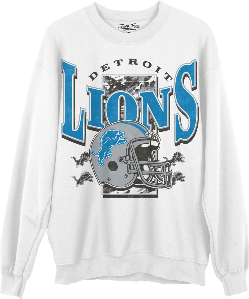 Junk Food - Unisex Lions Conversion Crew Neck Fleece Sweatshirt