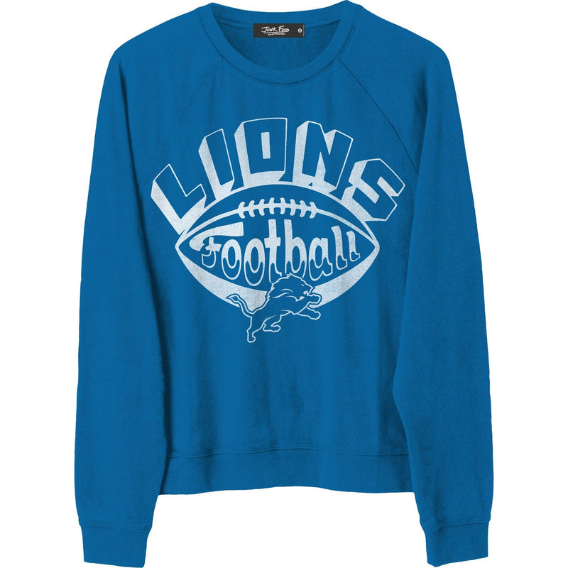 Junk Food - Womens Lions Football Rgln Crew Neck Fleece Sweatshirt