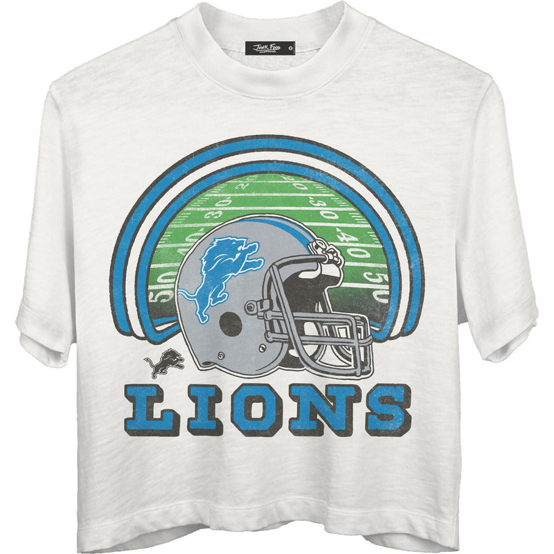 Junk Food - Womens Lions Game Time Mn Crop T-Shirt