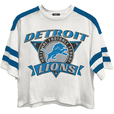 Junk Food - Womens Lions Striped Crop T-Shirt